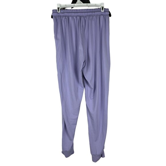 Flowy Lavender Jogger Pants Size M Drawstring Waist Stretch Polyester Spandex - Picture 4 of 5